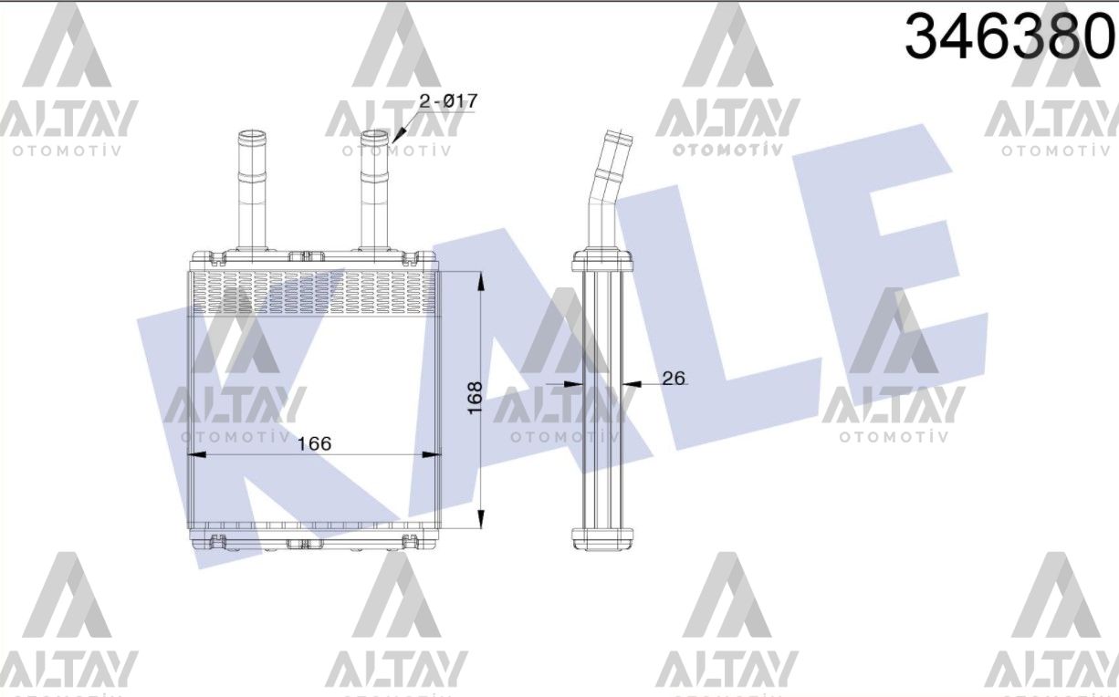 Hyundai Elantra Kalorifer Radyatörü 1996-2001 Radyatör OEM 97221-22000